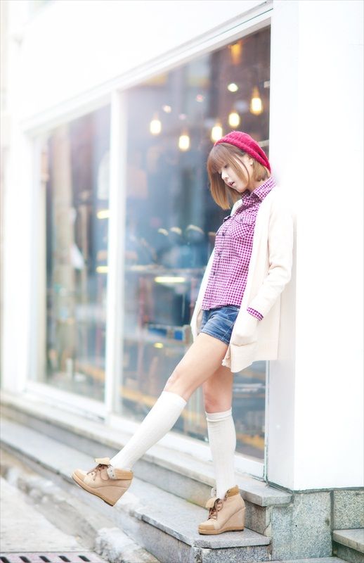 Ảnh girl xinh Heo Yoon Mi ngoài đường phố Hàn Quốc